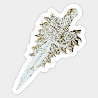 The flower dagger Sticker